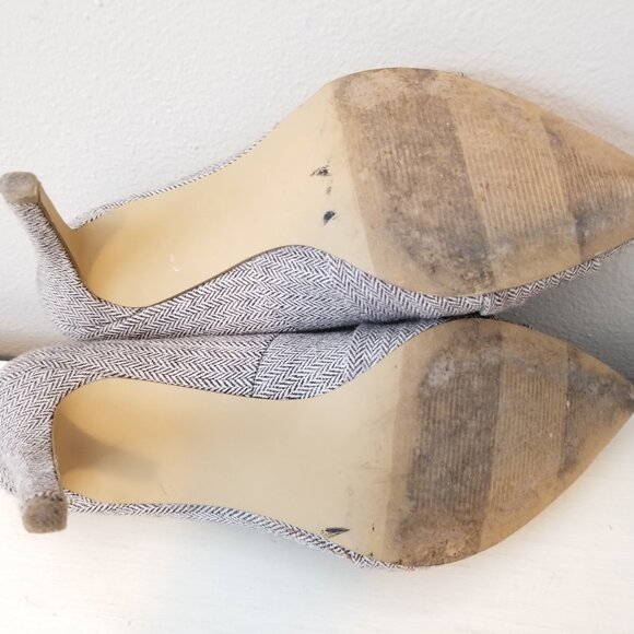 Lauren Conrad Classic Heels Cranberry Plaid {Brown & Beige} Pumps Women's Size 8 - Picture 9 of 9